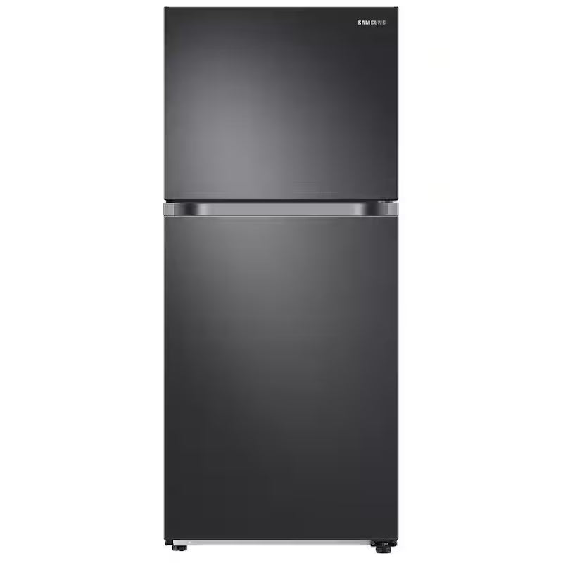 29 in. 17.6 cu. ft. Top Freezer Refrigerator with Ice Maker in Black Stainless Steel U722