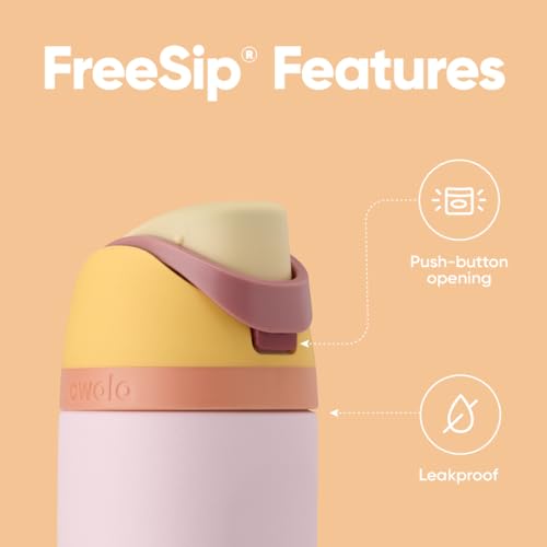 Kids Insulated Stainless Steel Water Bottle with Straw, 16 oz Y613079