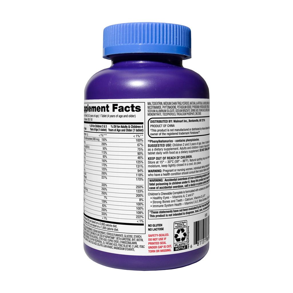 Children's Chewable Multivitamin Tablets 150 Count W619560