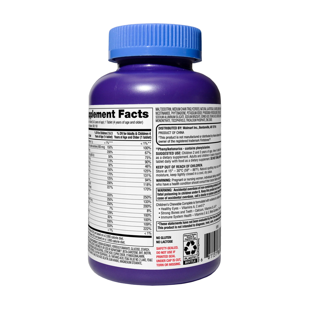 Children's Chewable Multivitamin Tablets 150 Count W619560