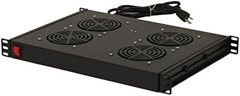 1U Rack Cabinet Mounted Server Cooling System with 4 Fans N6976