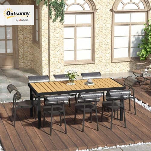75" x 35" Aluminum Outdoor Dining Table for 8 I511423