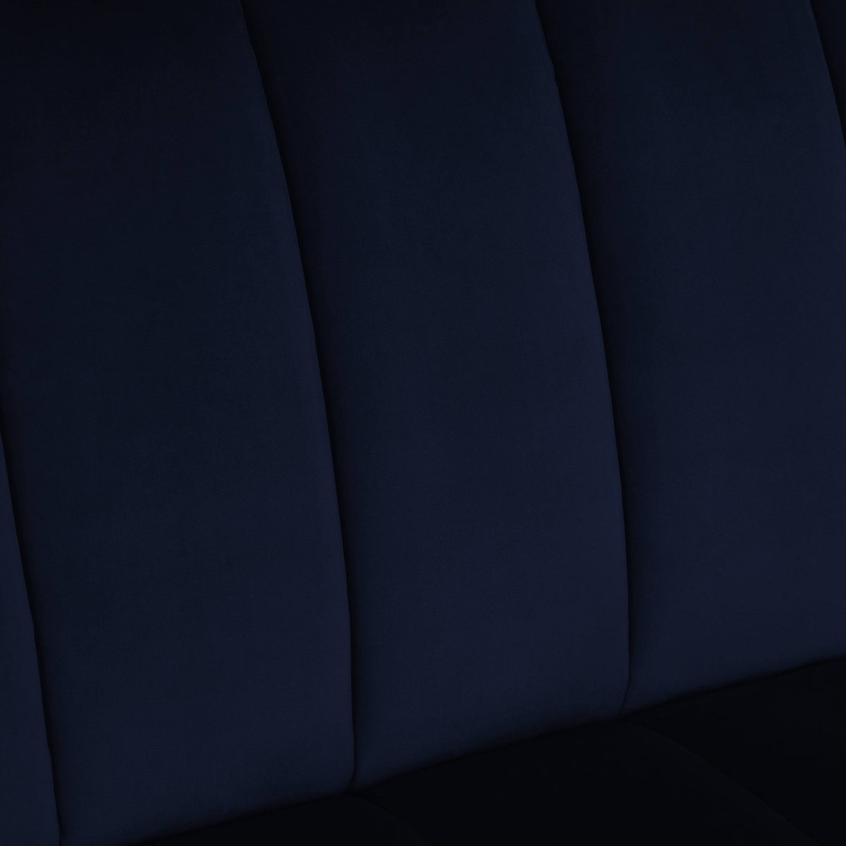 Navy Blue Velvet Armless Loveseat D29861