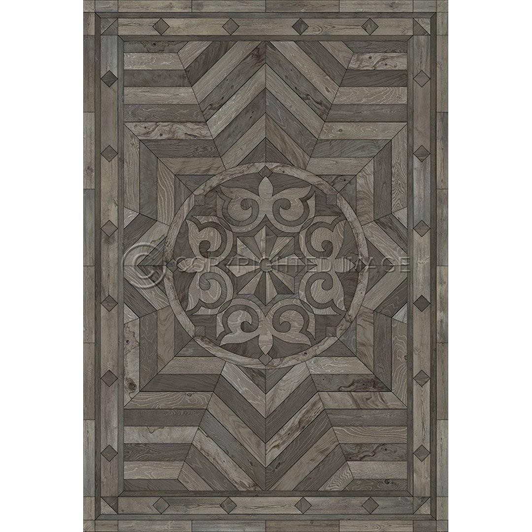 Distressed Grey Vintage Vinyl Runner B55648
