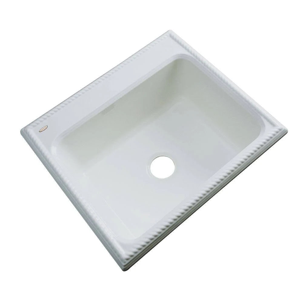 25 in. Single Bowl Acrylic Kitchen Sink C661