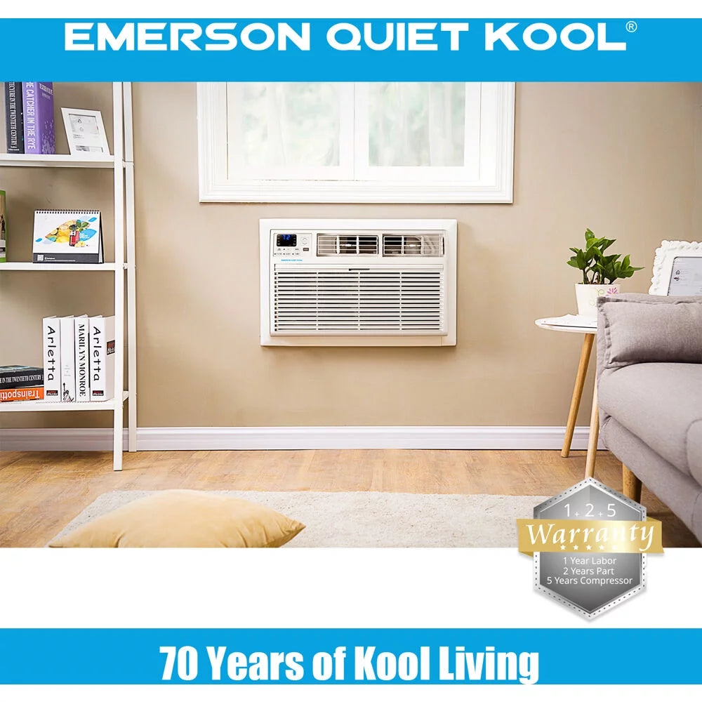 10,000 BTU 230-Volt Through-the-Wall Air Conditioner with Heater, White N8720