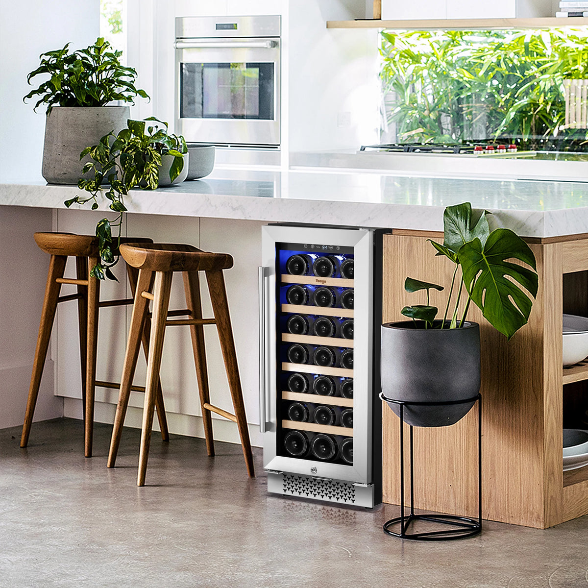 15" 33 Bottle Wine Refrigerator with Digital Temperature Control H484320