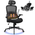 Black Ergonomic Mesh Office Chair with Lumbar Support V467