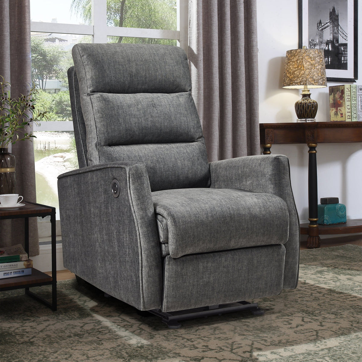 Gray Power Recliner Chair X627