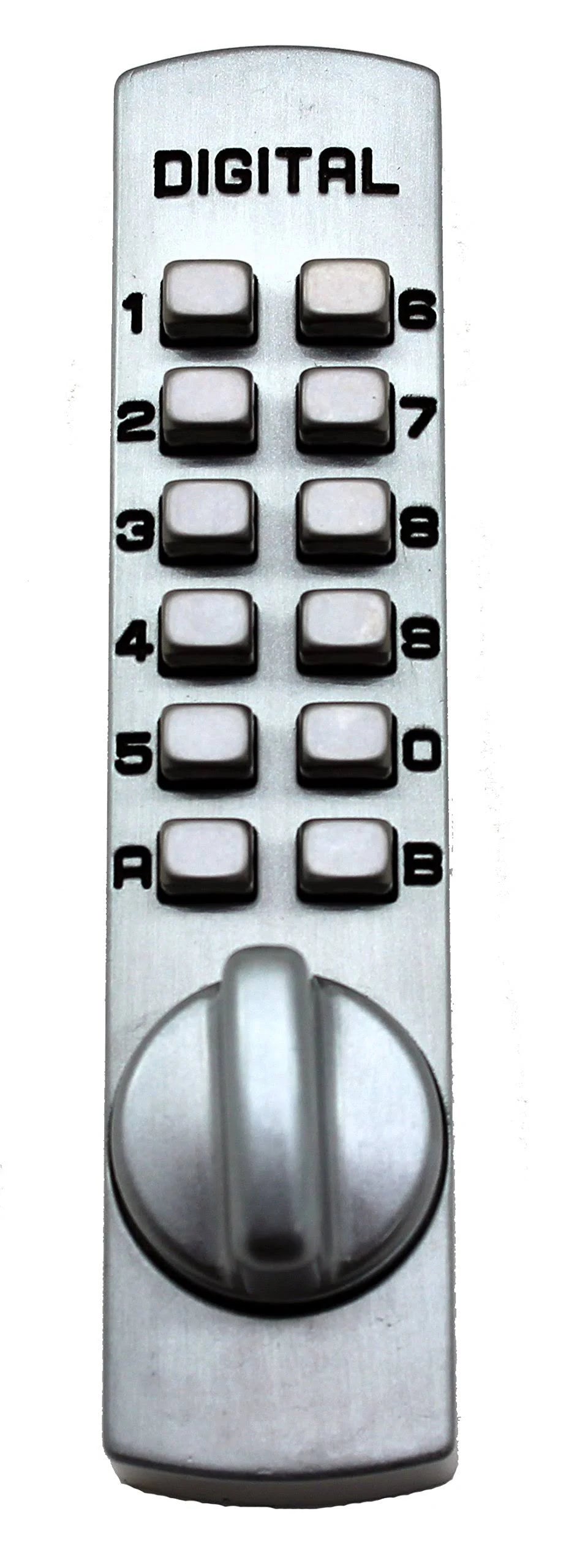 Mechanical Keyless Satin Nickel Sliding Door Lock J29460