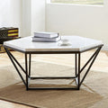 White Marble Top Cocktail Table G1511