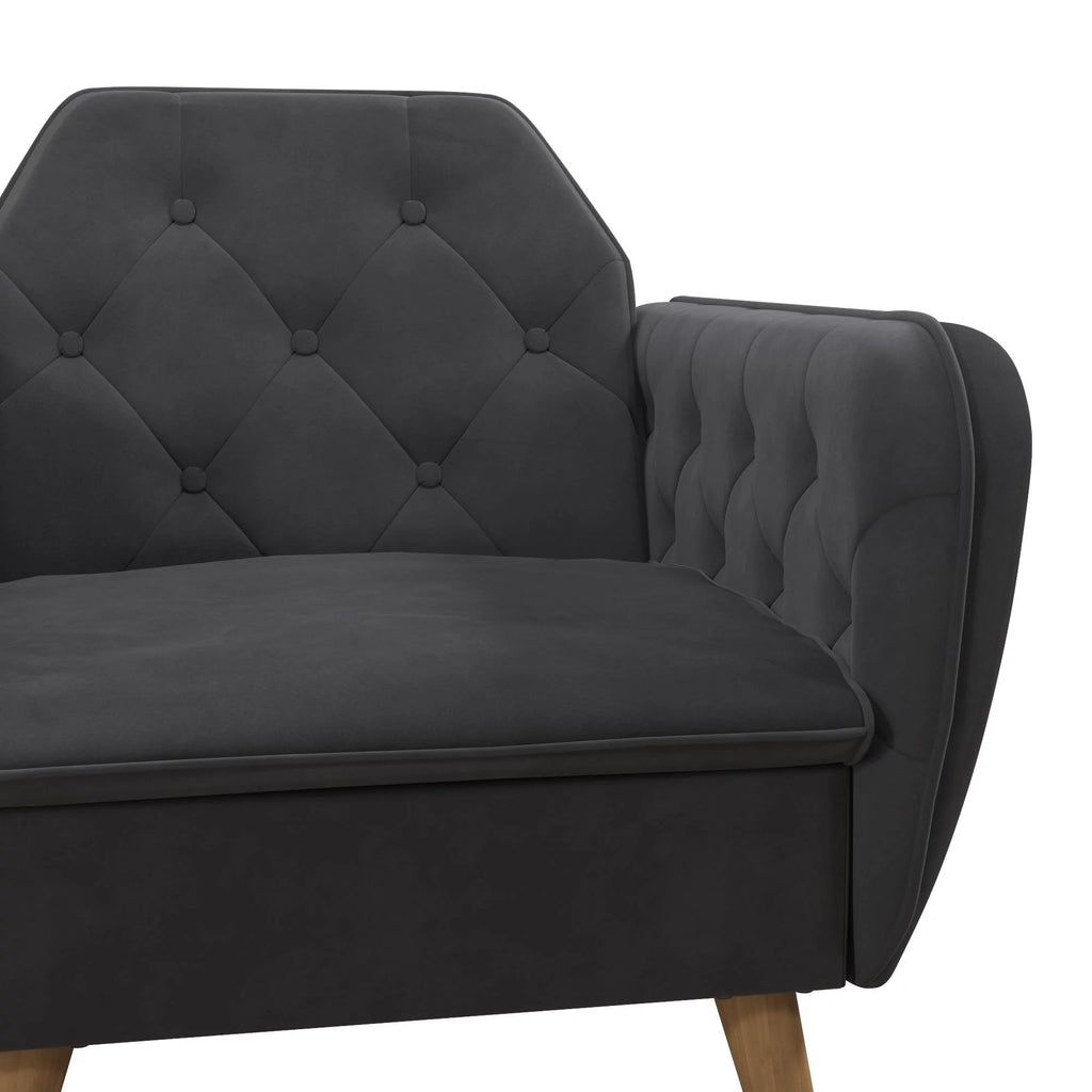 Gray Velvet Accent Chair S351