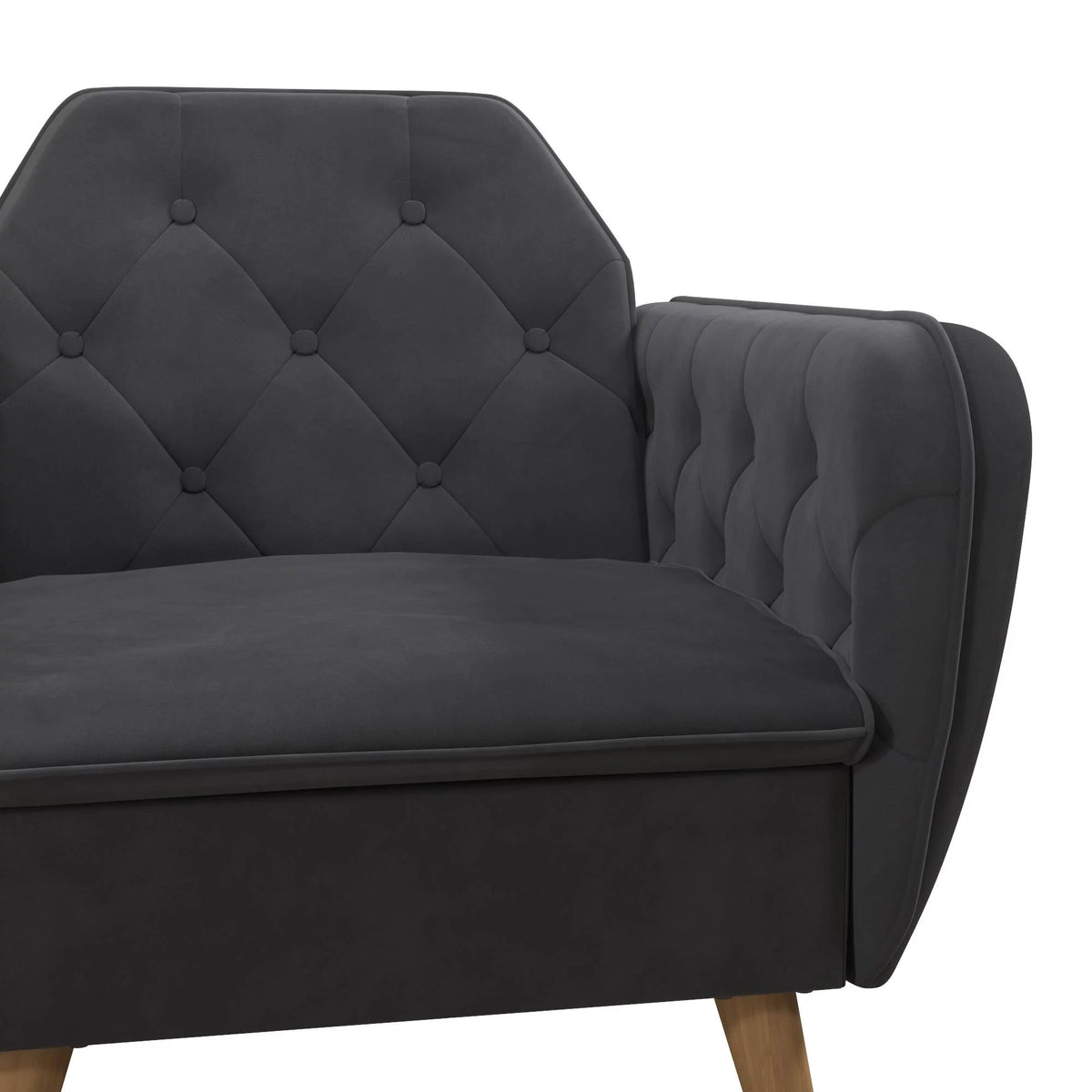 Gray Velvet Accent Chair S351
