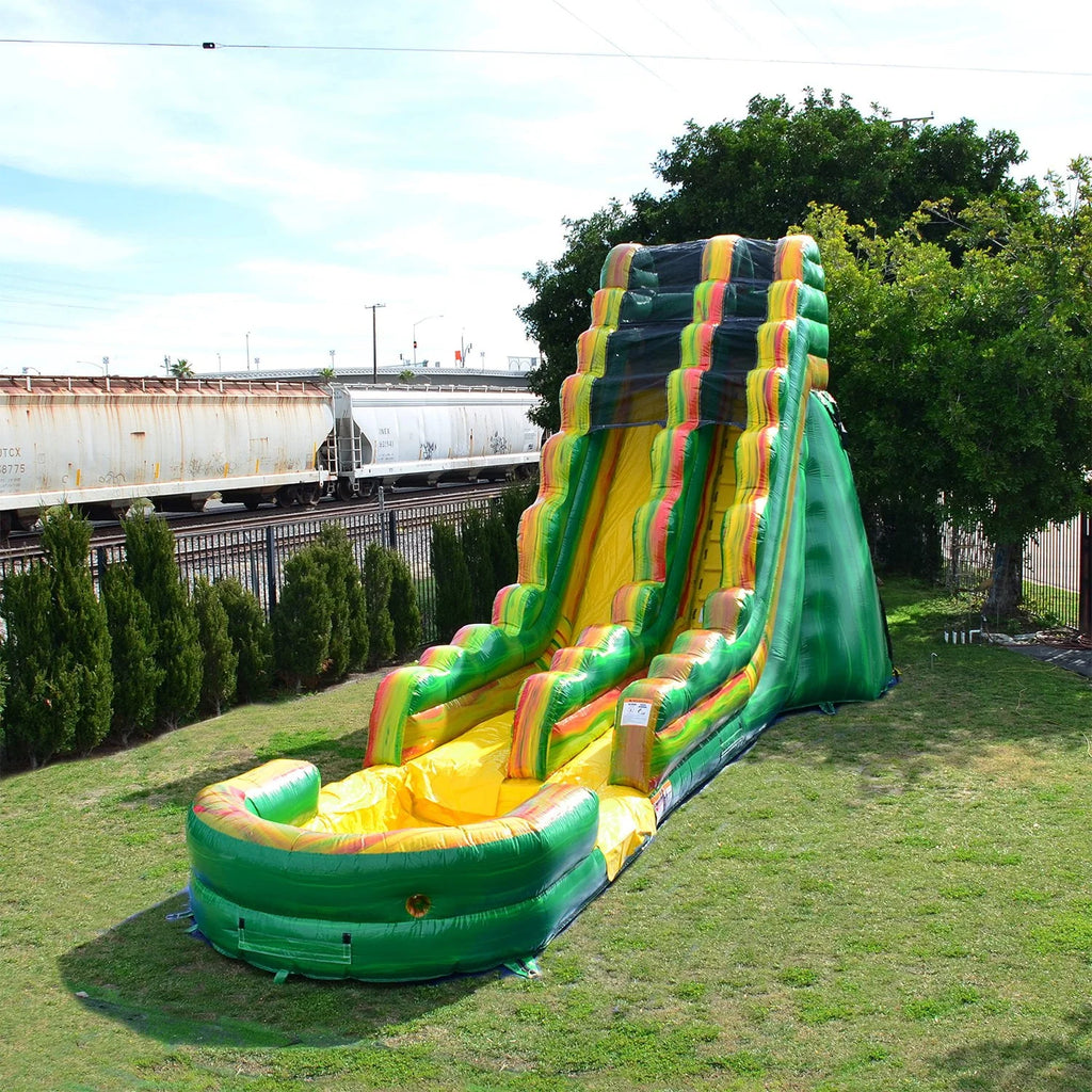 19' Inflatable Water Slide with Splash Pool L13662