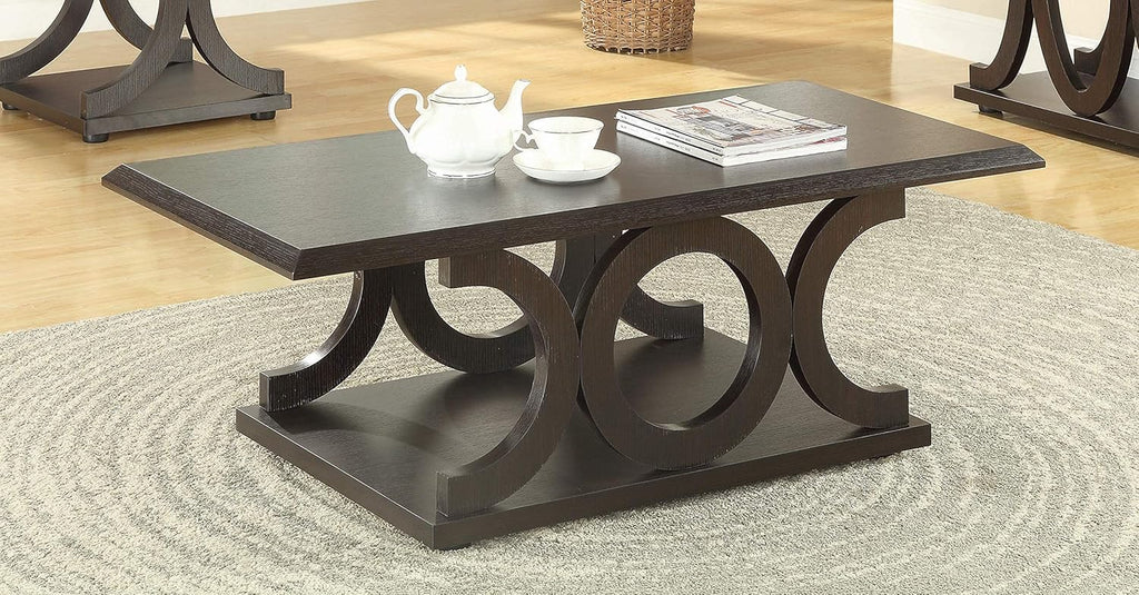 C-Shaped Coffee Table Cappuccino G244