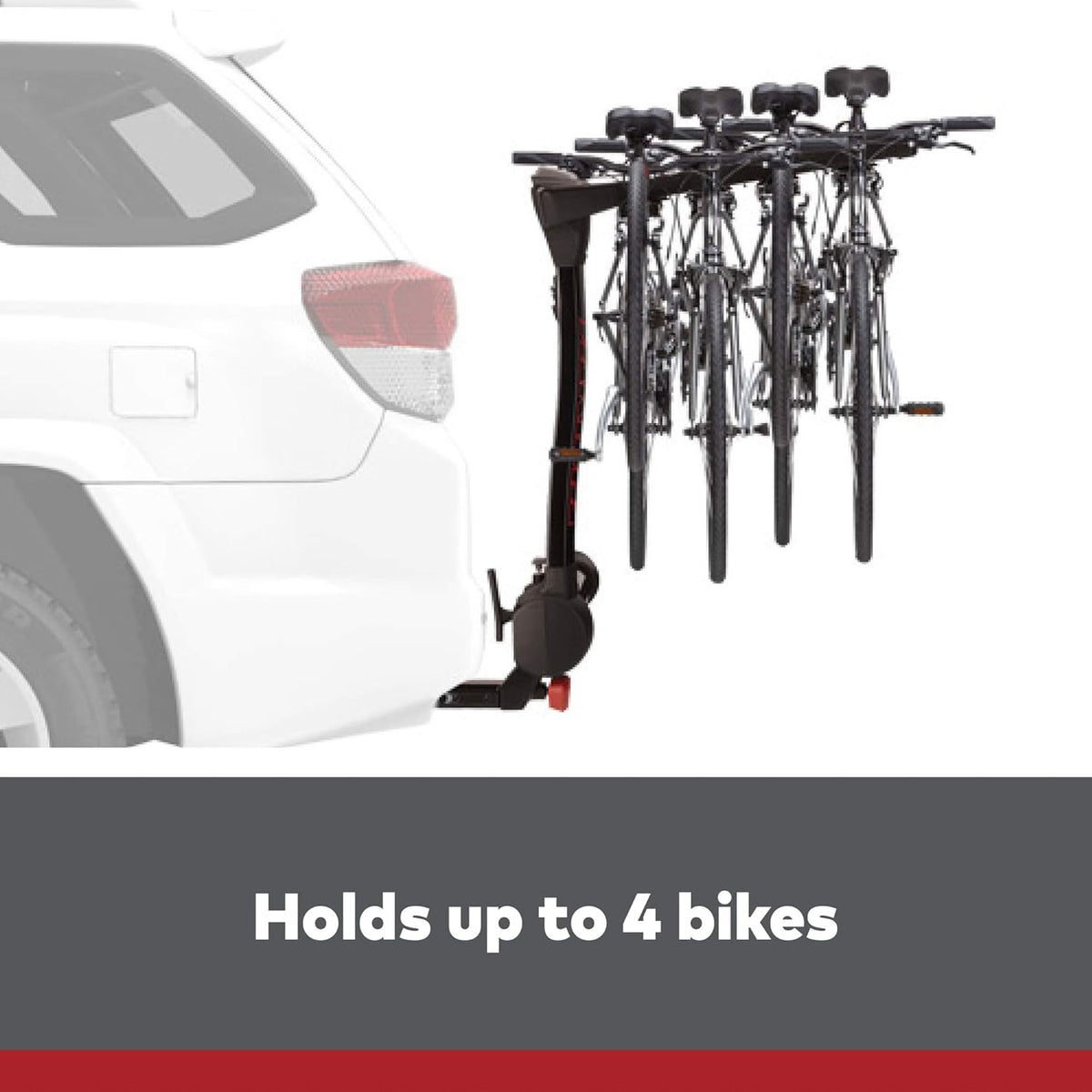 Hitch Mount Bike Rack, 4 Bike Capacity I6720