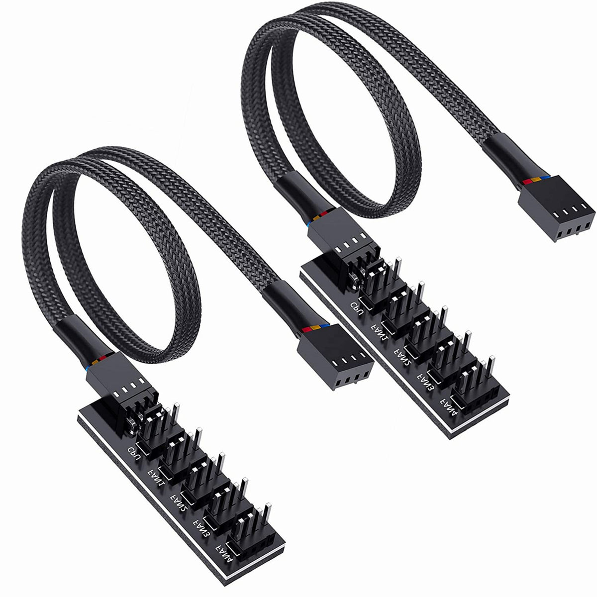 4-Pin PWM Fan Power Supply Cable 1 to 2 Splitter 10.5 inches G201
