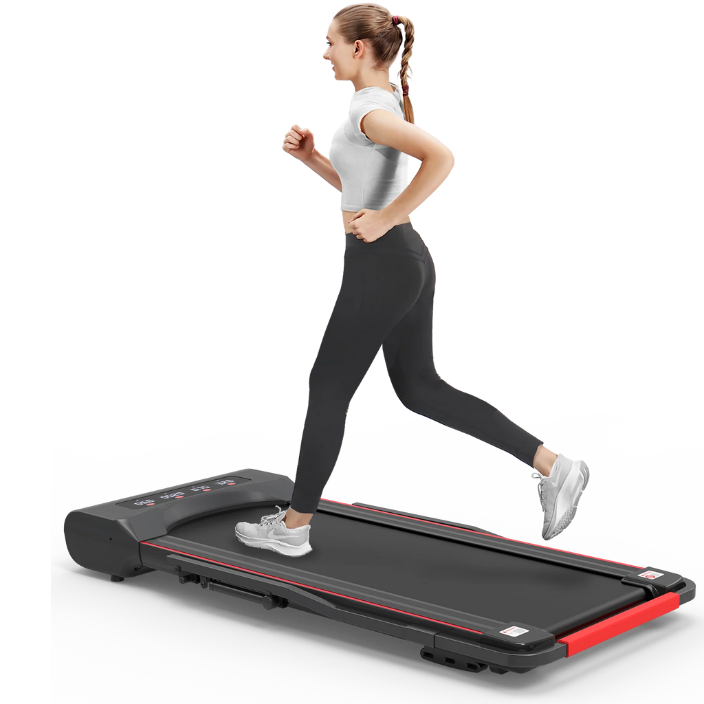 2 in 1 Folding Electric Treadmill with Remote Control Y8488