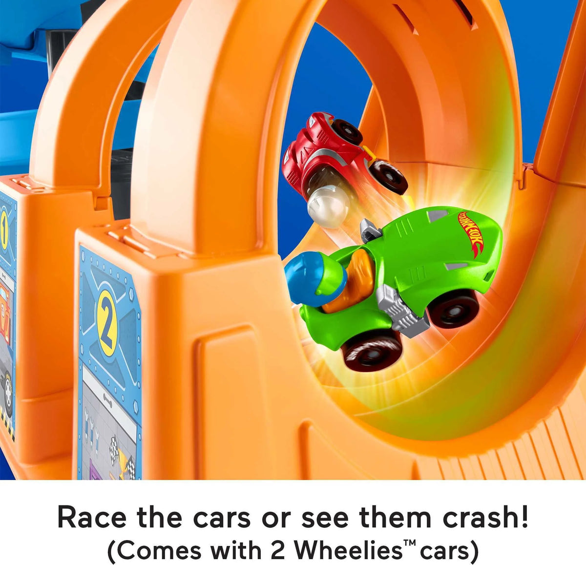 Toddler Vehicle Playset with Sounds & 2 Toy Cars C9662