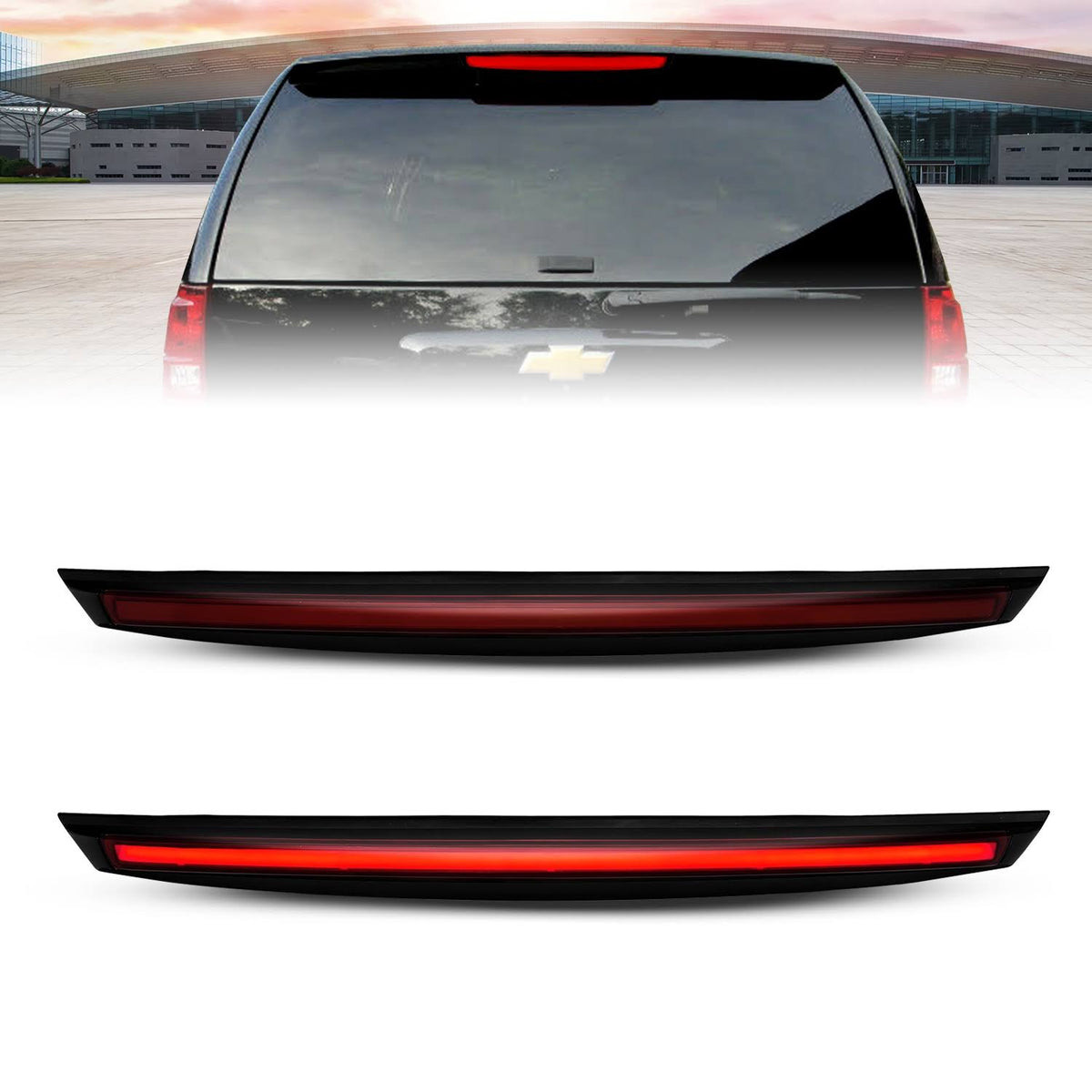 2007-2014 Chevrolet Suburban 1500 LED 3rd Brake Light Black Housing Smoke Lens 1pc R716808