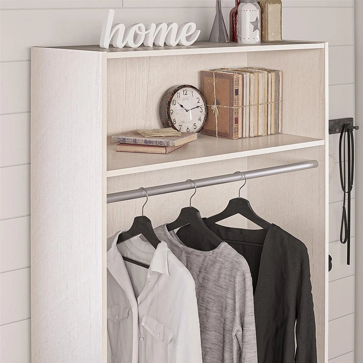 36" Wide Ivory Oak Storage Cabinet N948