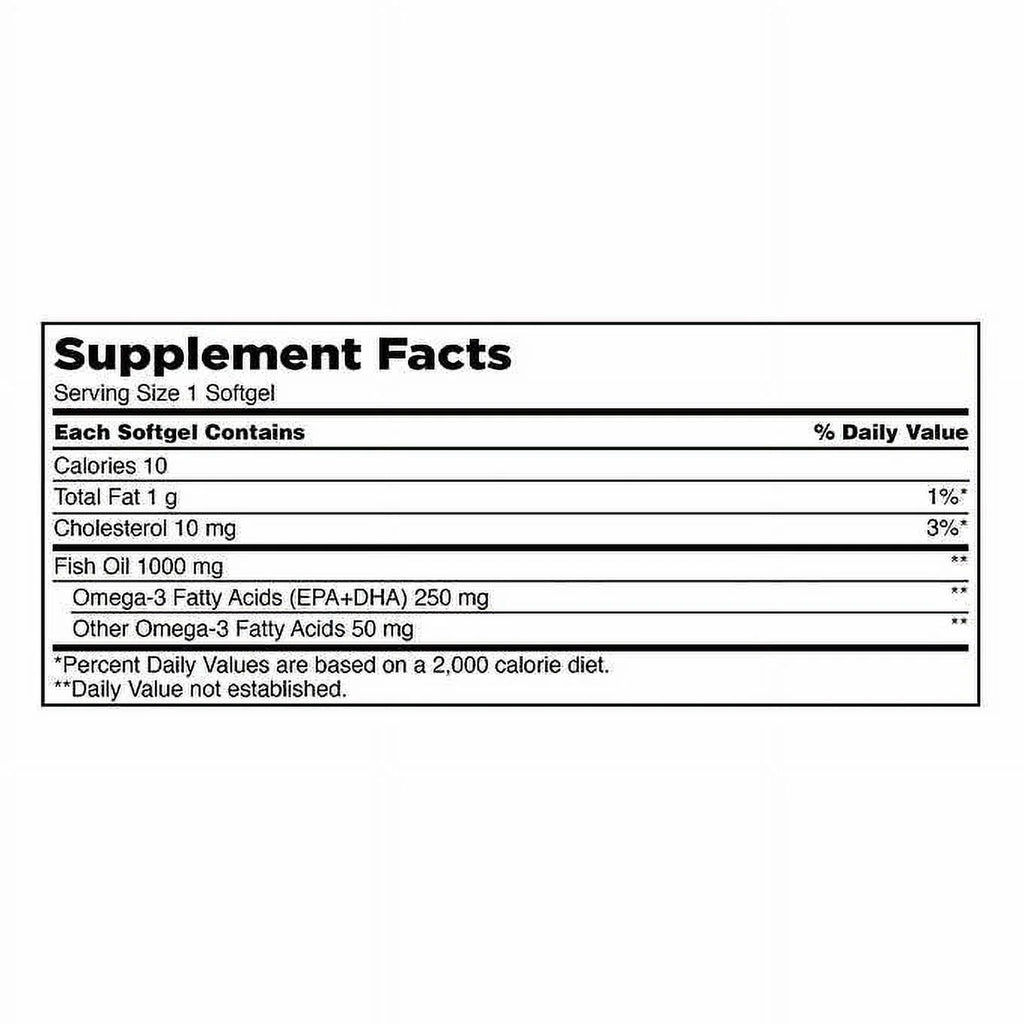Fish Oil 1000 mg 400 Softgels Q782