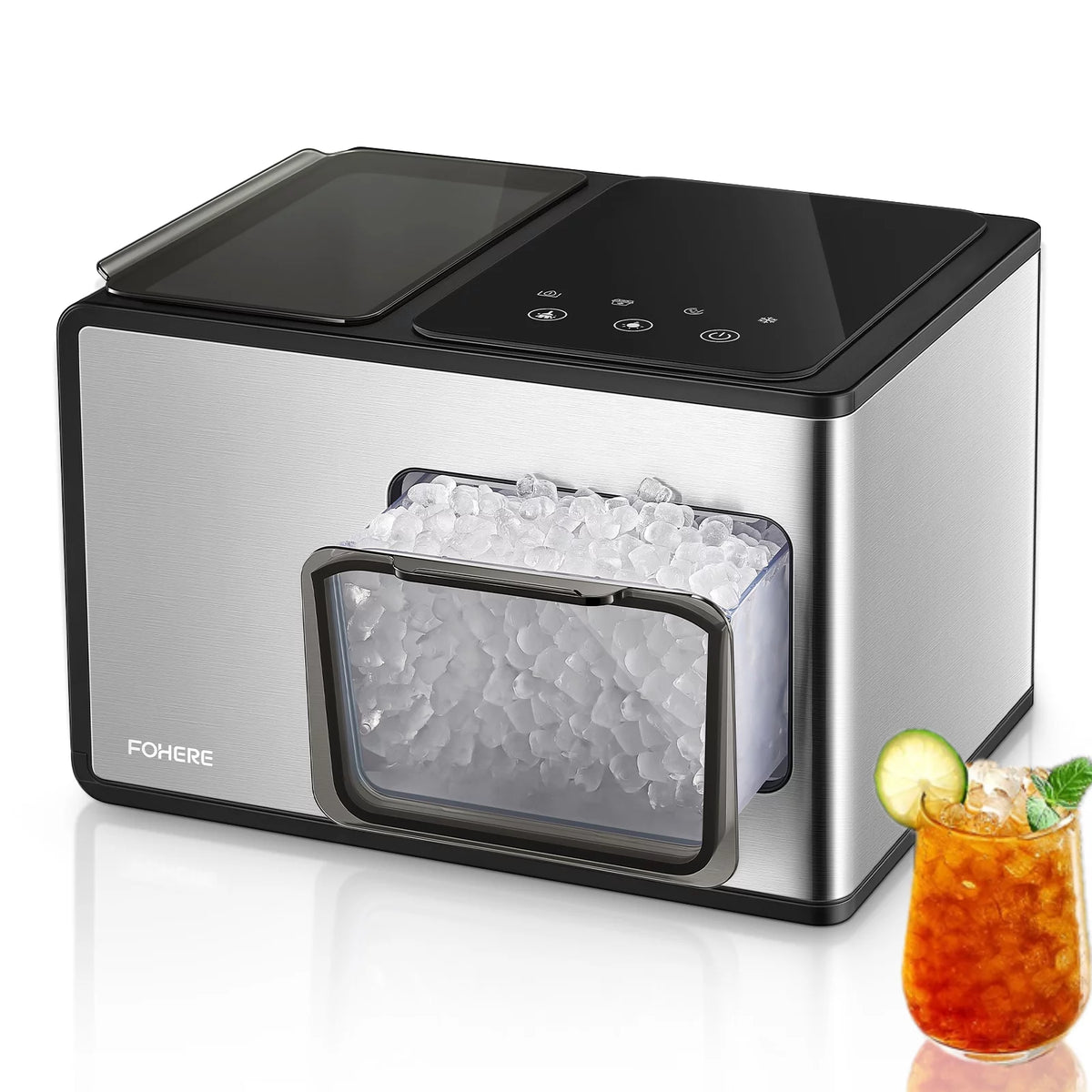 Countertop Stainless Steel Nugget Ice Maker M3924