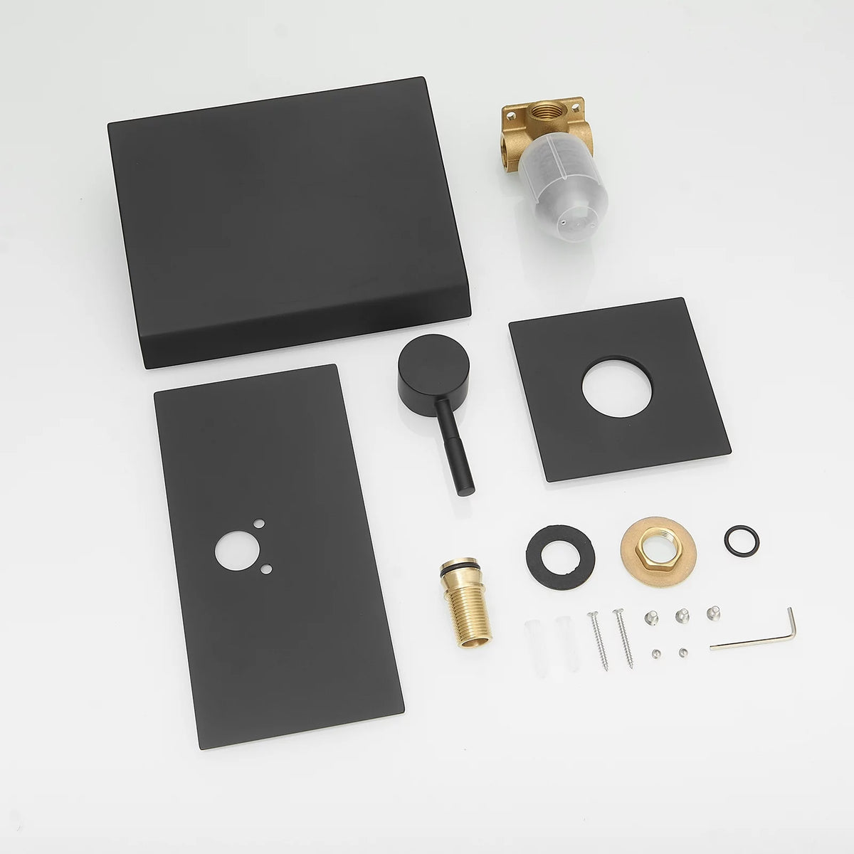 Wall Mount Waterfall Bathroom Faucet Matte Black F56977