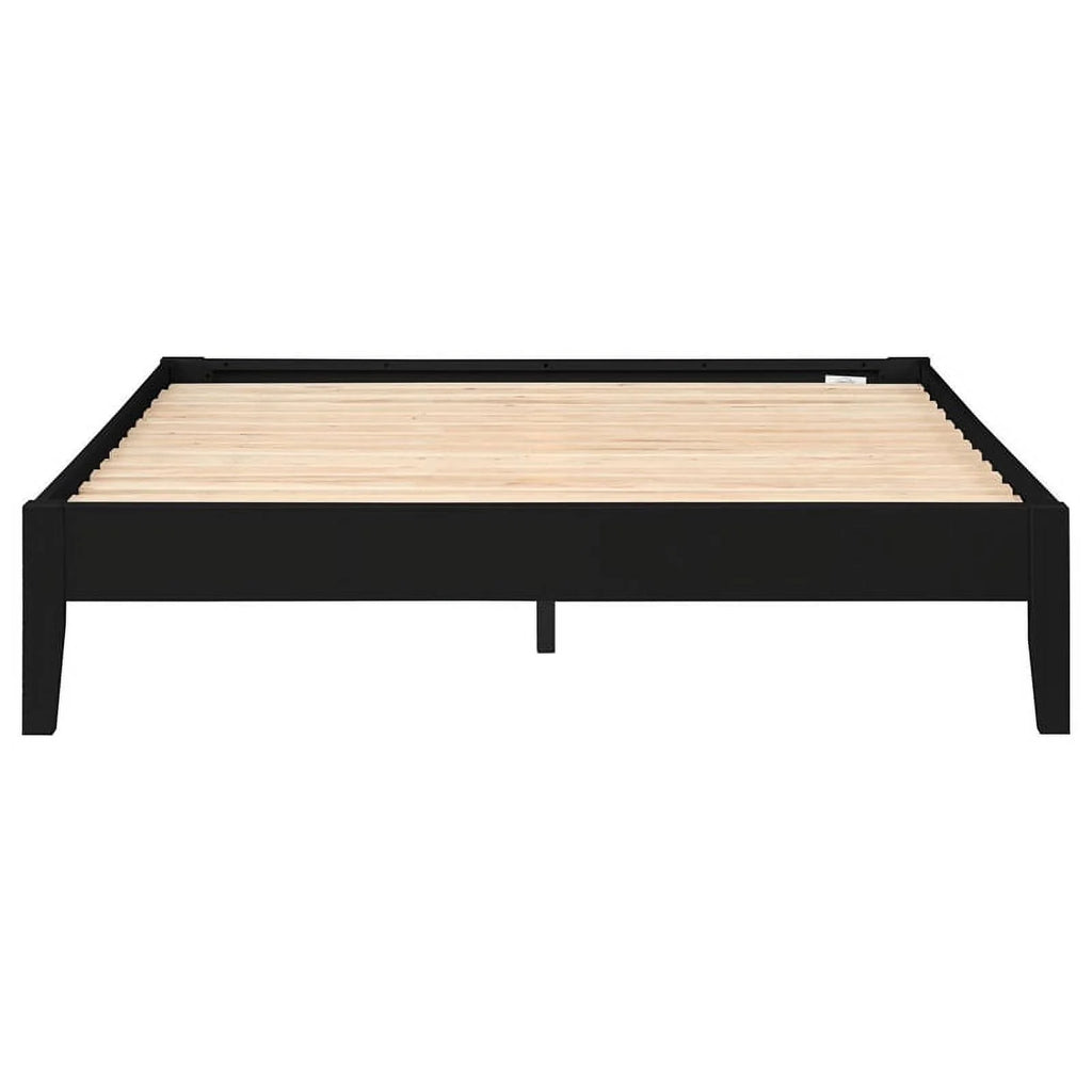 Contemporary Wood Platform Queen Bed Q624