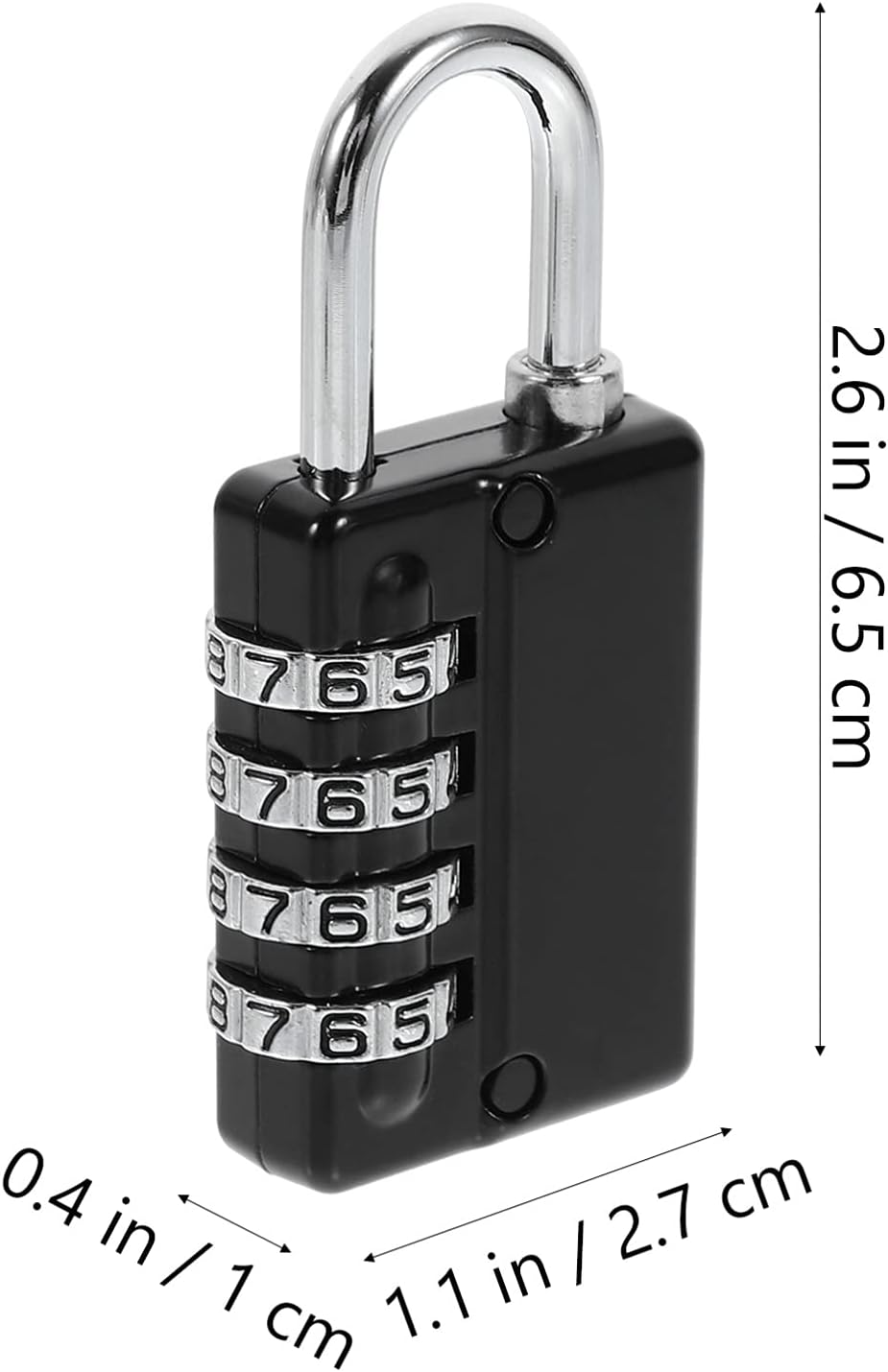 Resettable Waterproof Padlock with Keys Q56359