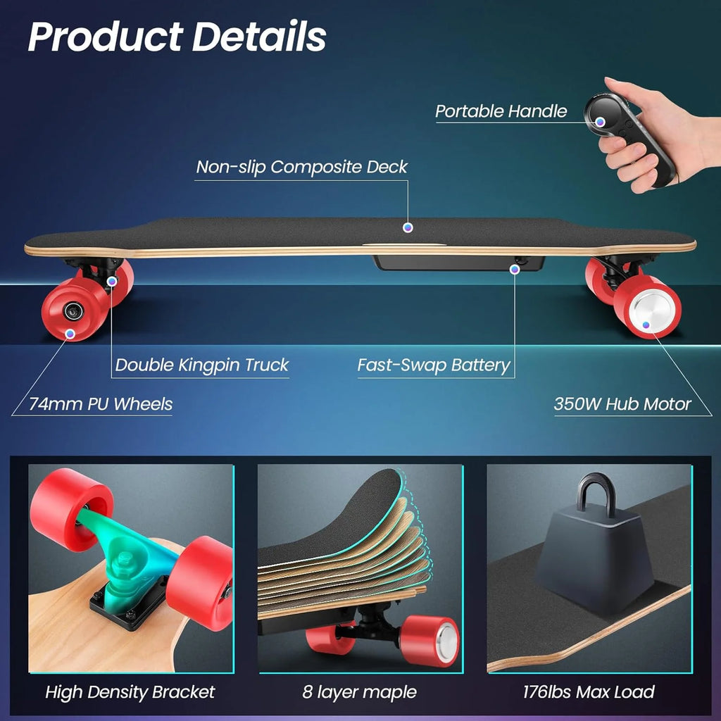 350W Electric Skateboard with Remote M585