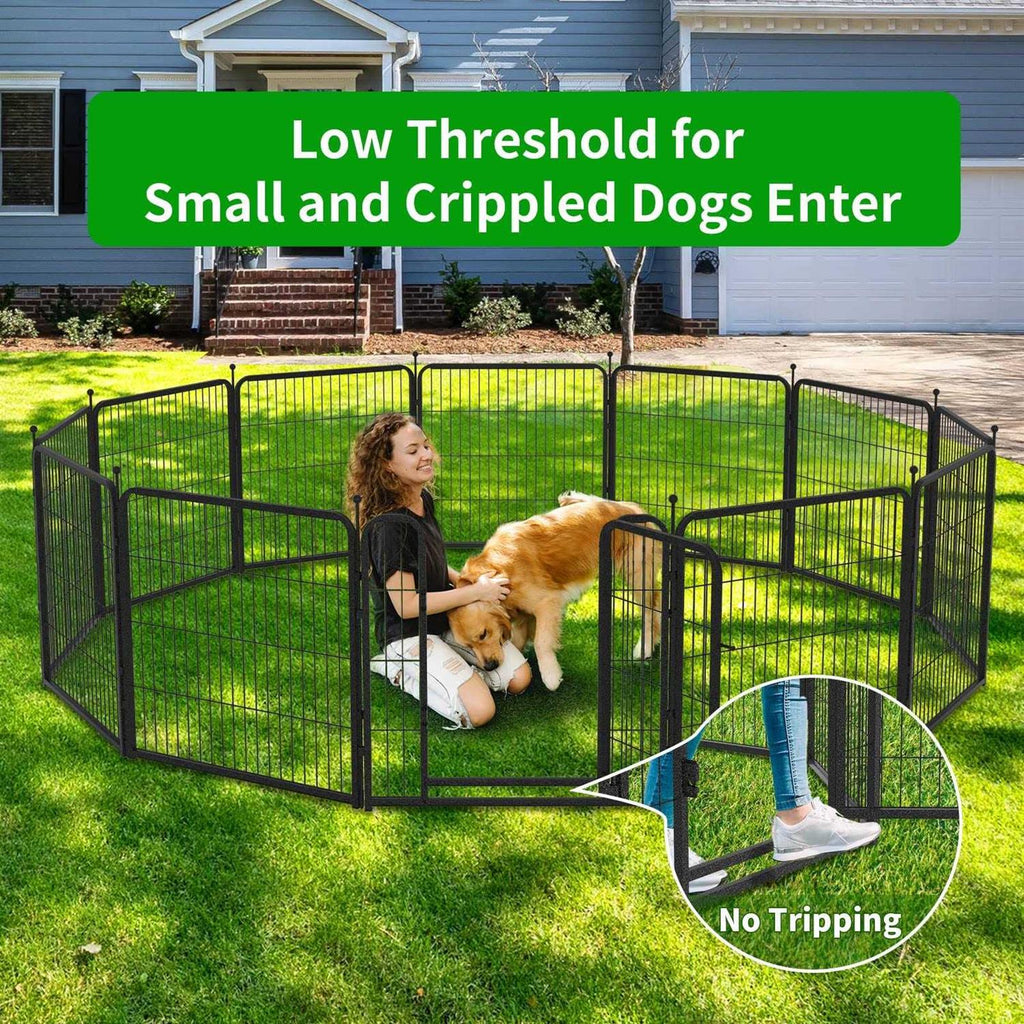 Heavy Duty Anti-Rust Dog Playpen with Doors X9262