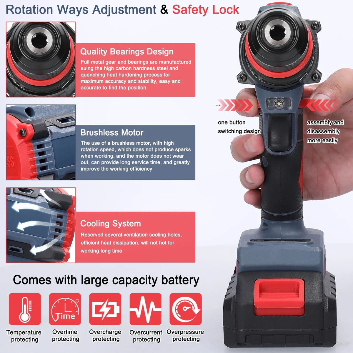 21V 2in1 Screwdriver Drill Set O271
