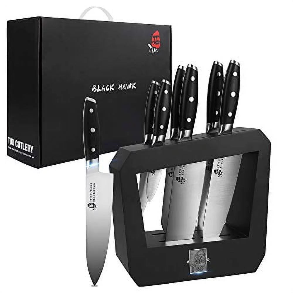 7 Piece Kitchen Knife Set with Wooden Block X699