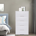 White 5 Drawers Plastic Dresser M962