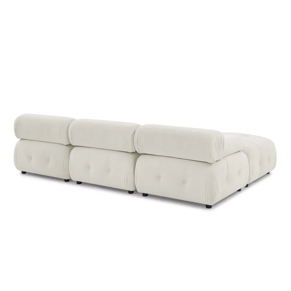 L Shaped Modular Sectional Sofa with Reversible Ottoman P367690