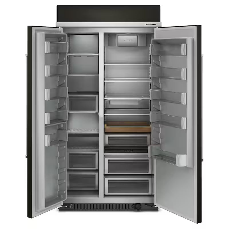 Black Stainless Steel Side-by-Side Refrigerator H14596