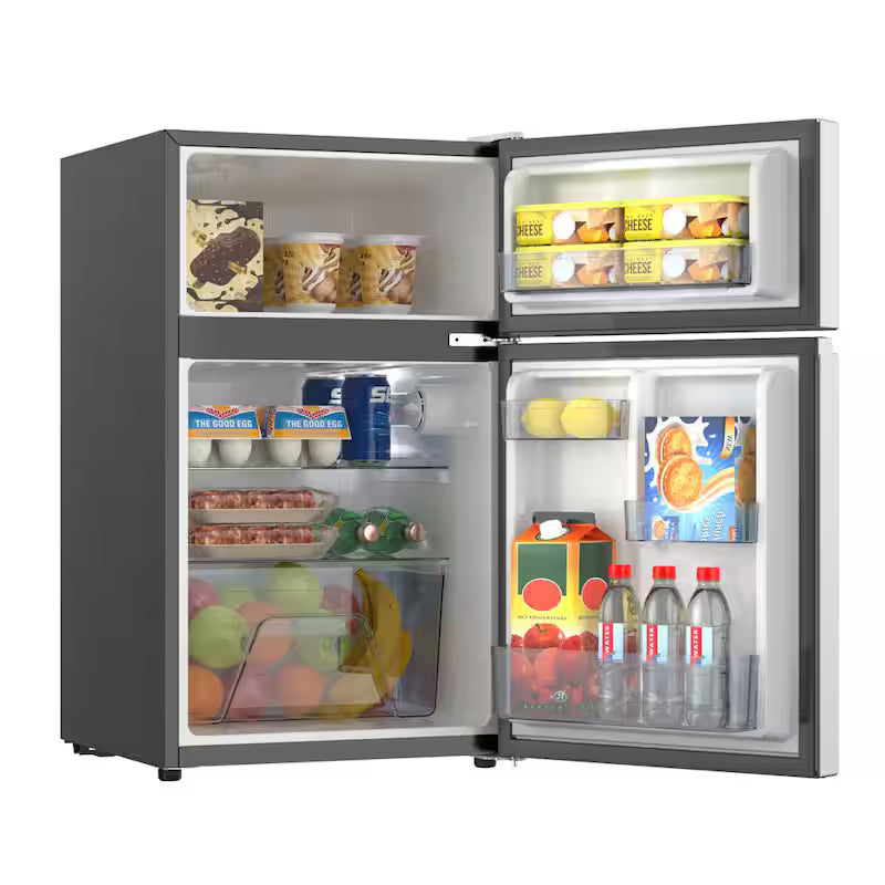 2-Door Mini Refrigerator with Freezer Y3308