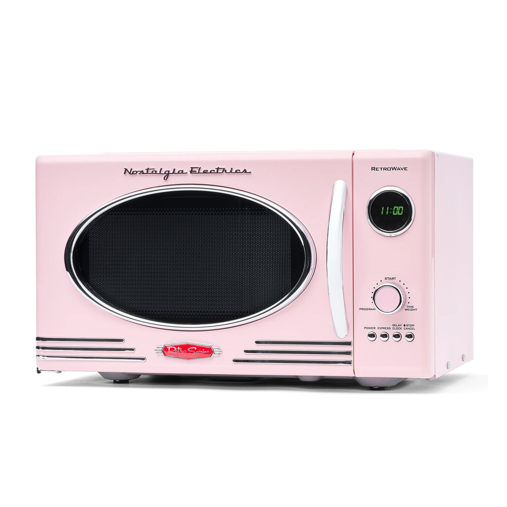 0.9 Cubic Foot 800-Watt Countertop Microwave Oven Pink A426