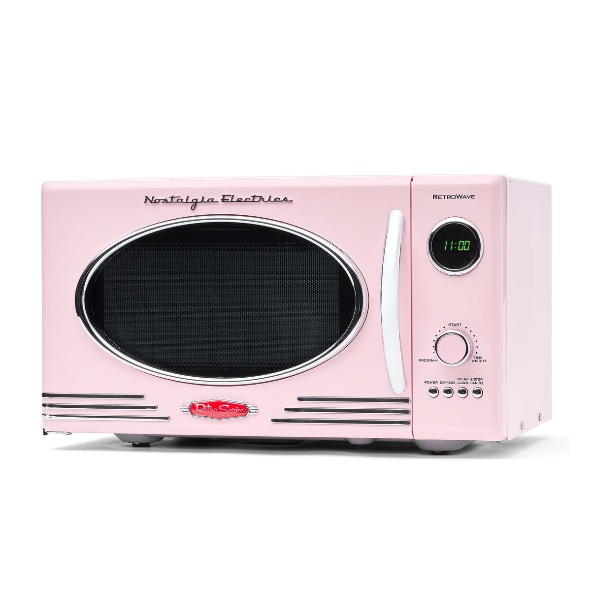 0.9 Cubic Foot 800-Watt Countertop Microwave Oven Pink A426