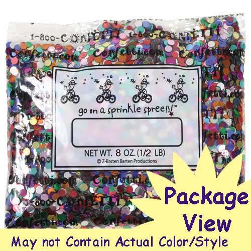 Confetti Champagne Bottle Gold 8 oz U97283