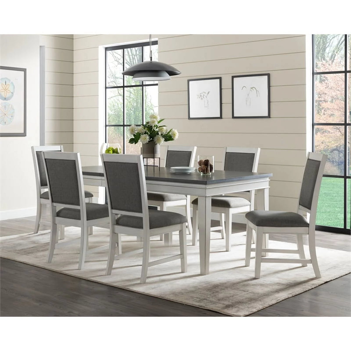 4-Piece Dining Table Bench and Chairs Set U197271