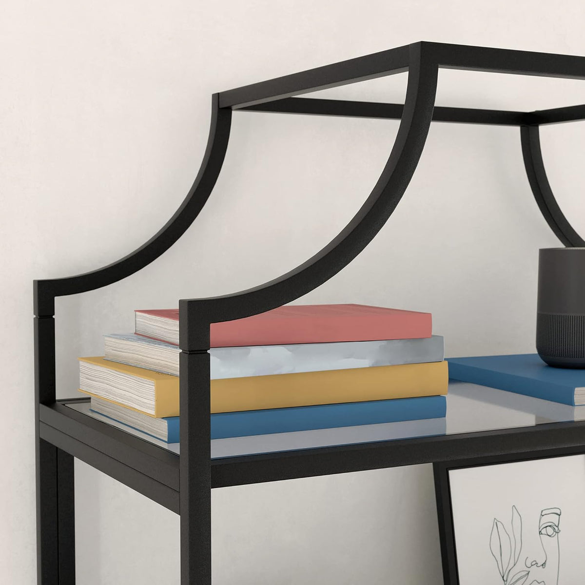 Black Bookcase S718113