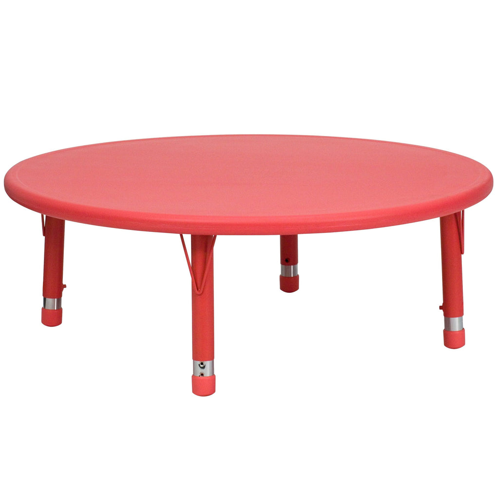 45 inch Round Plastic Height Adjustable Activity Table F154