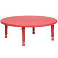 45 inch Round Plastic Height Adjustable Activity Table F154