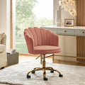 Teal Velvet Upholstered Desk Chair W3519