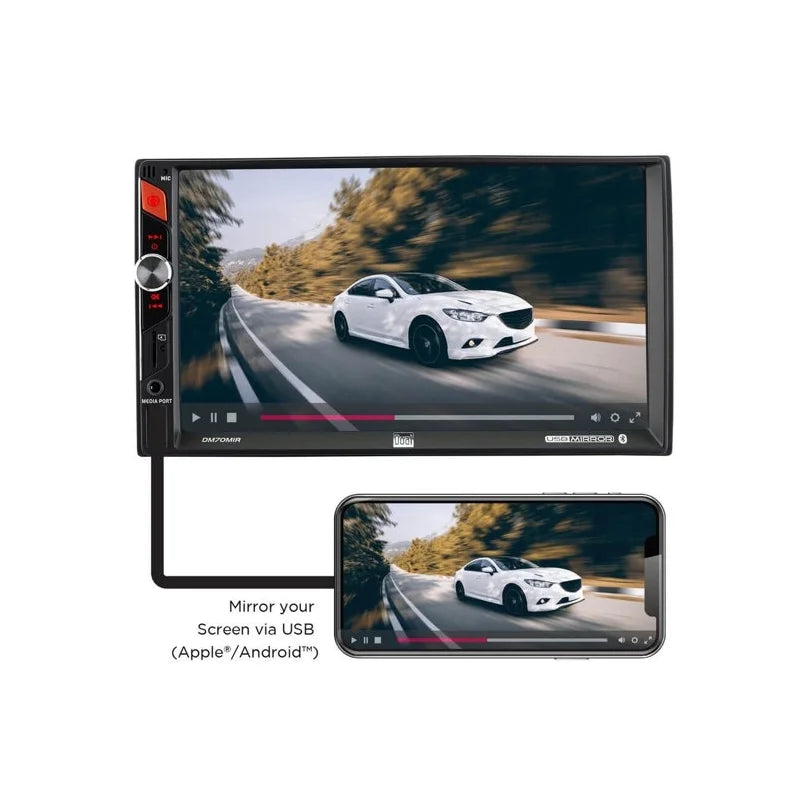 7" Touchscreen Digital Multimedia Receiver + 6.5" Coaxial Speaker System H2830