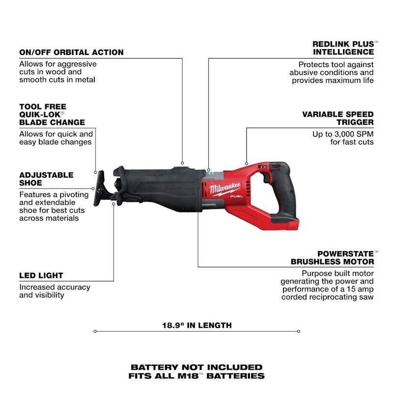 18V Lithium-Ion Brushless Cordless Reciprocating Saw & 12.0Ah Battery K4985