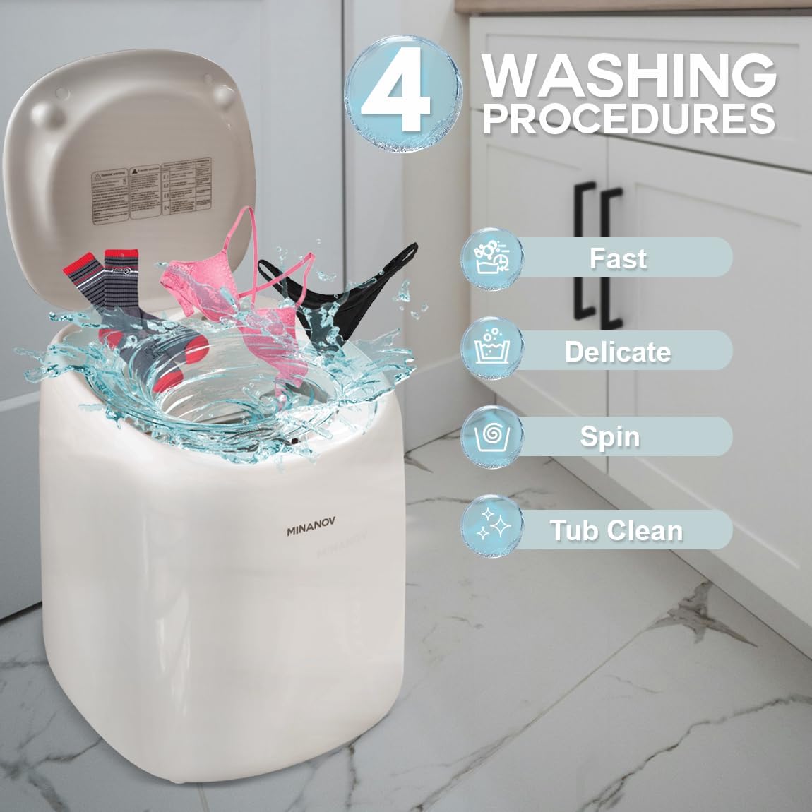 Mini Portable 2 in 1 Washer and Spin Dryer T882821