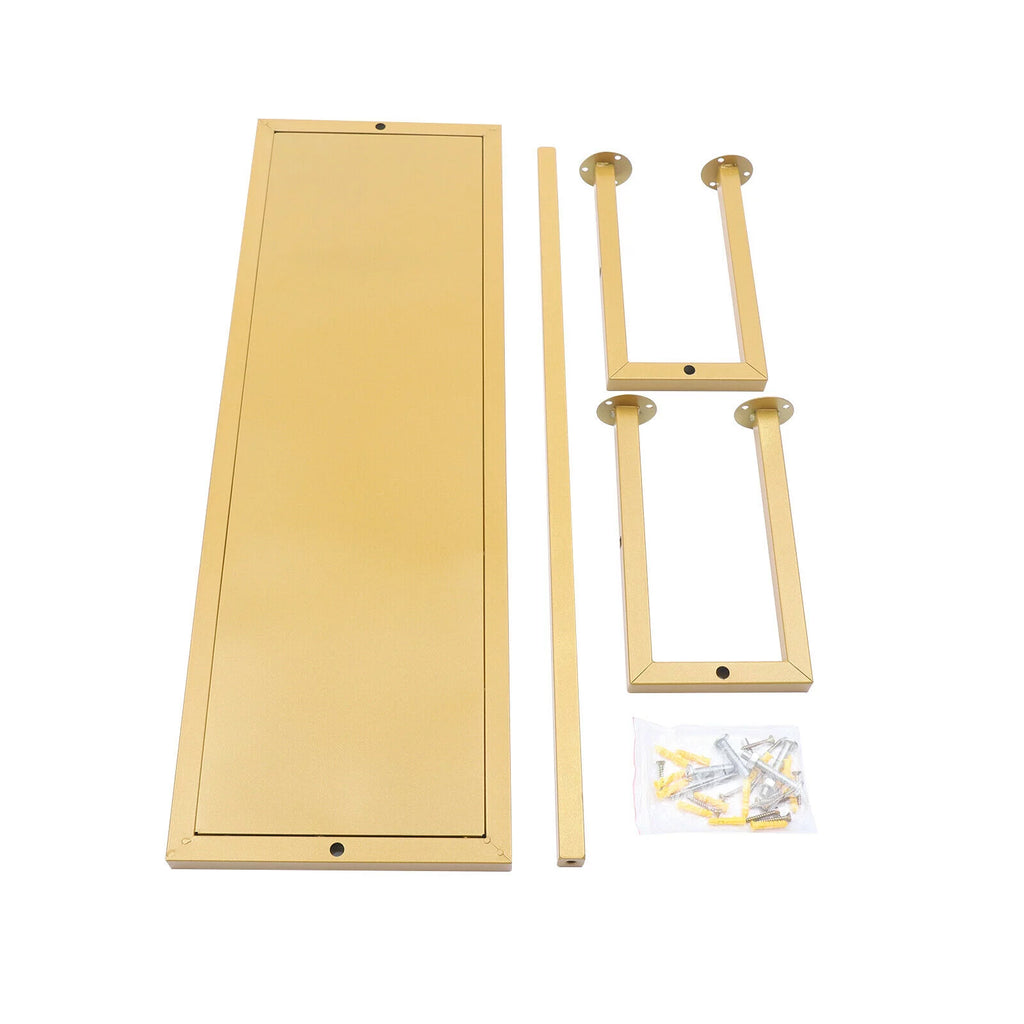 Gold Vintage Wall Mounted Clothes Rod Rack Z5772